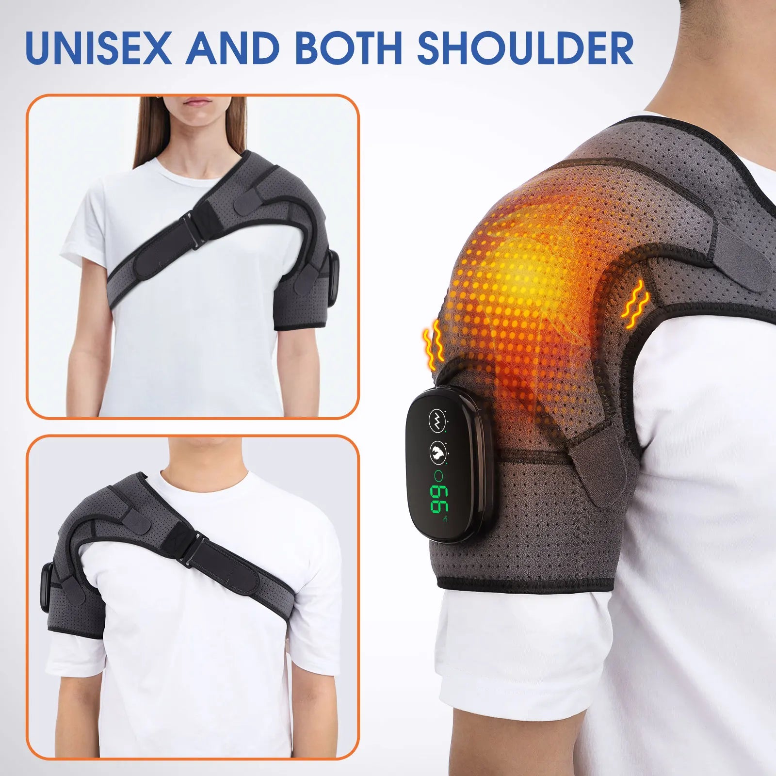 Electric Heating Shoulder Massage Brace
