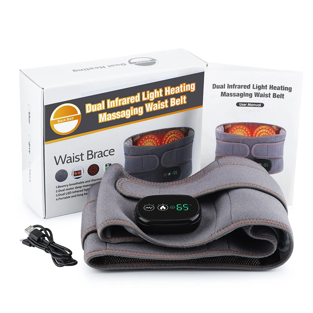 Infrared Heating Vibrating Waist Massager